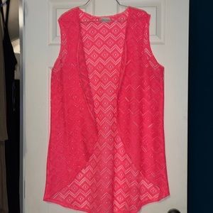 Women Hot pink vest